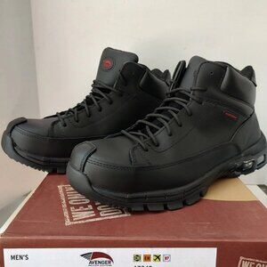 Avenger Works Boots NIB Mens A7248 Waterproof Work Boot Black 9/14 No Tag